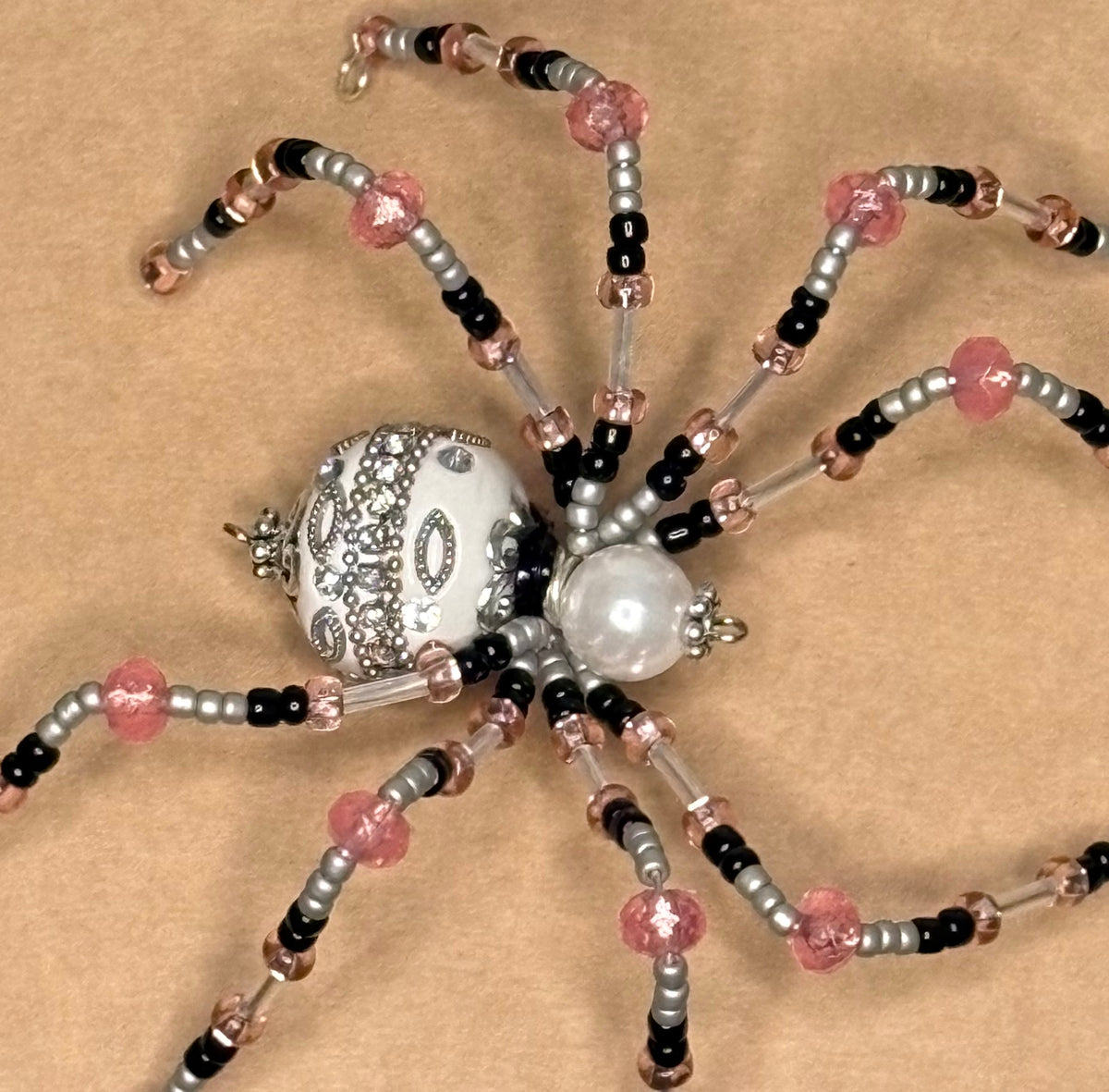 Beaded Spider - Morning Blush