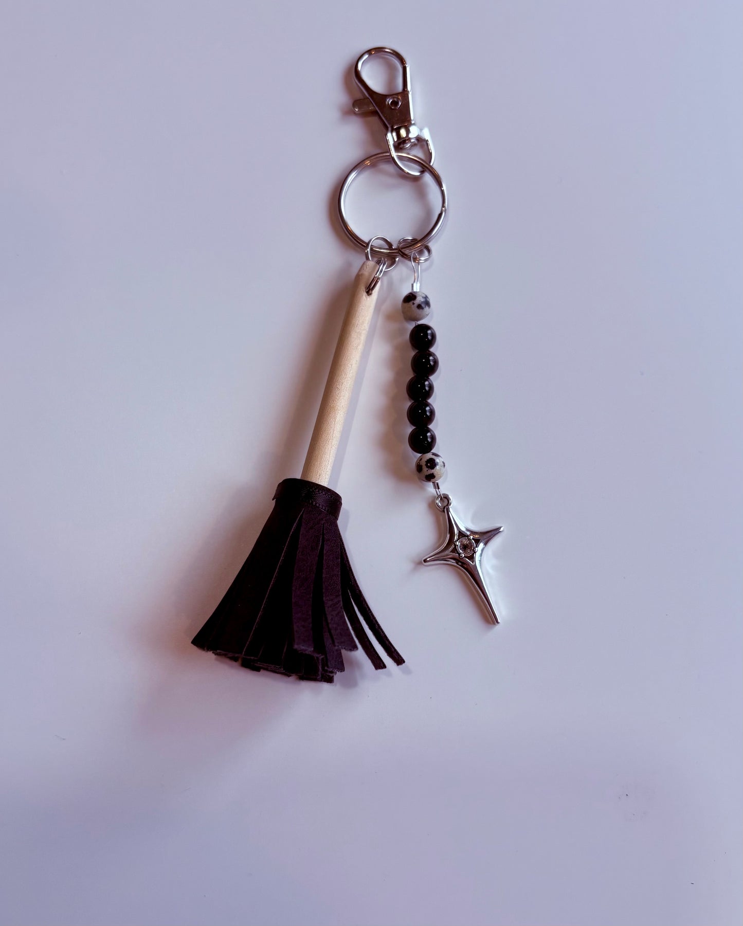 Witch’s Charm Broom Keychain