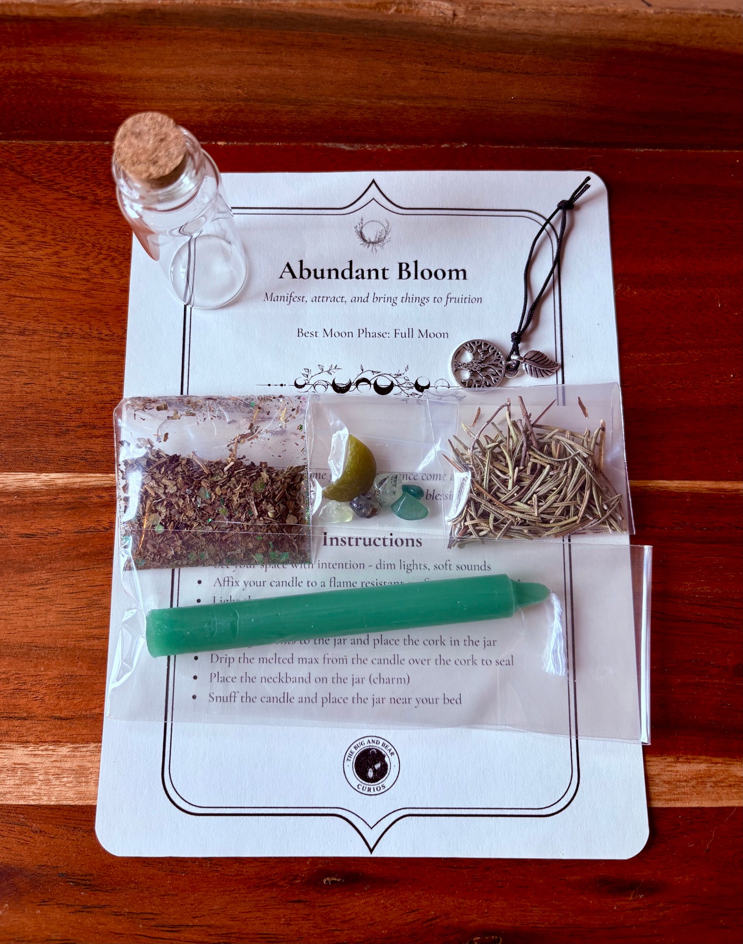 🌸 Abundant Bloom Spell Jar Kit