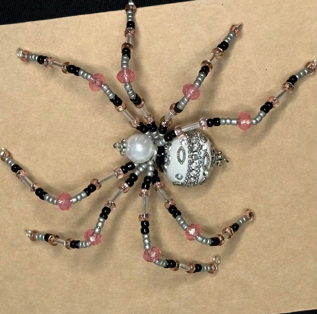 Beaded Spider - Morning Blush
