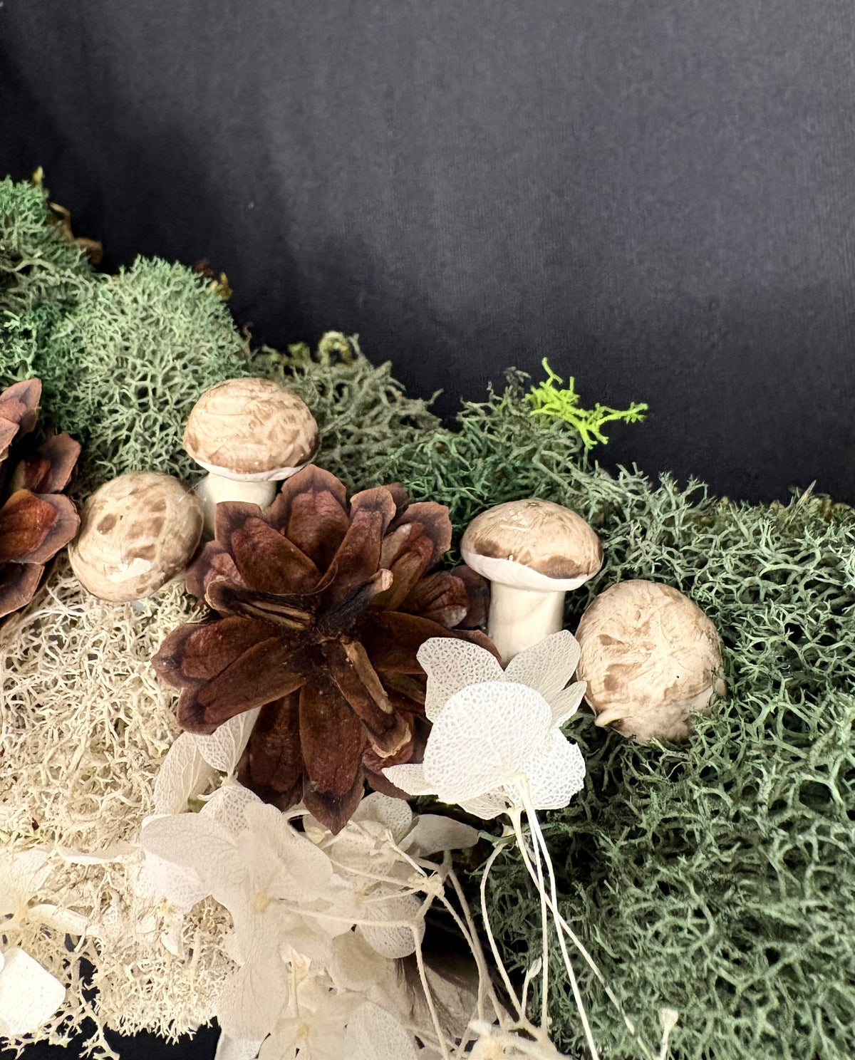 Feather and Cone Wreath