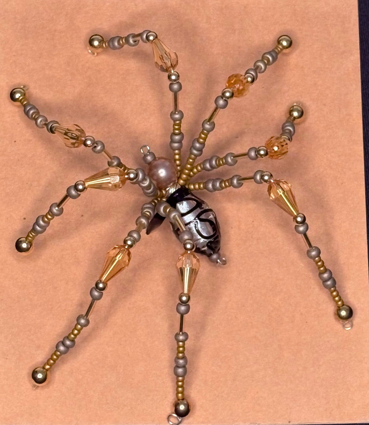 Beaded Spider - Golden Weaver
