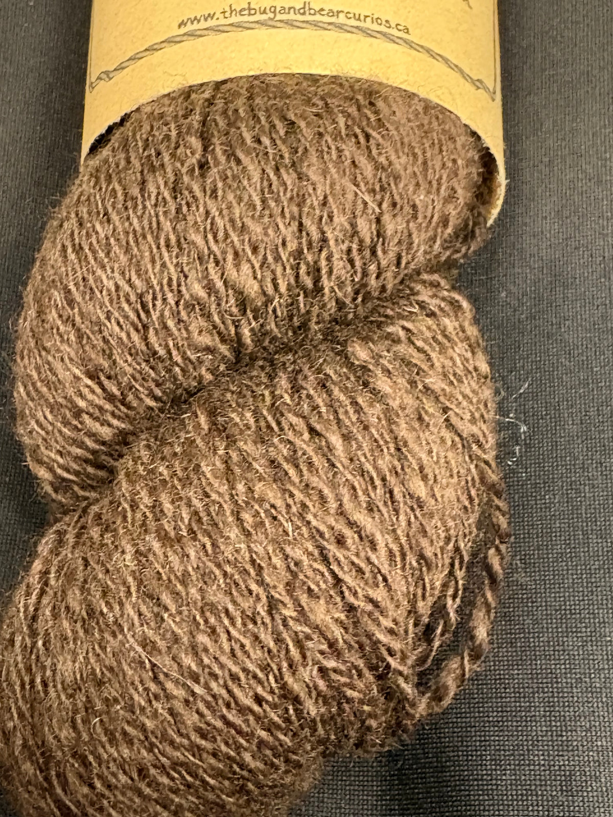 Twisted Witch Handspun Yarn - Brown Yak