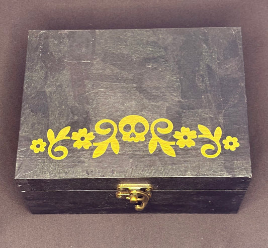Witch’s Keepsake Box - Botanical Skull