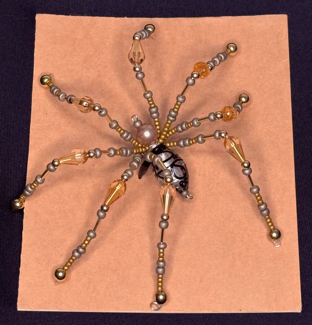 Beaded Spider - Golden Weaver