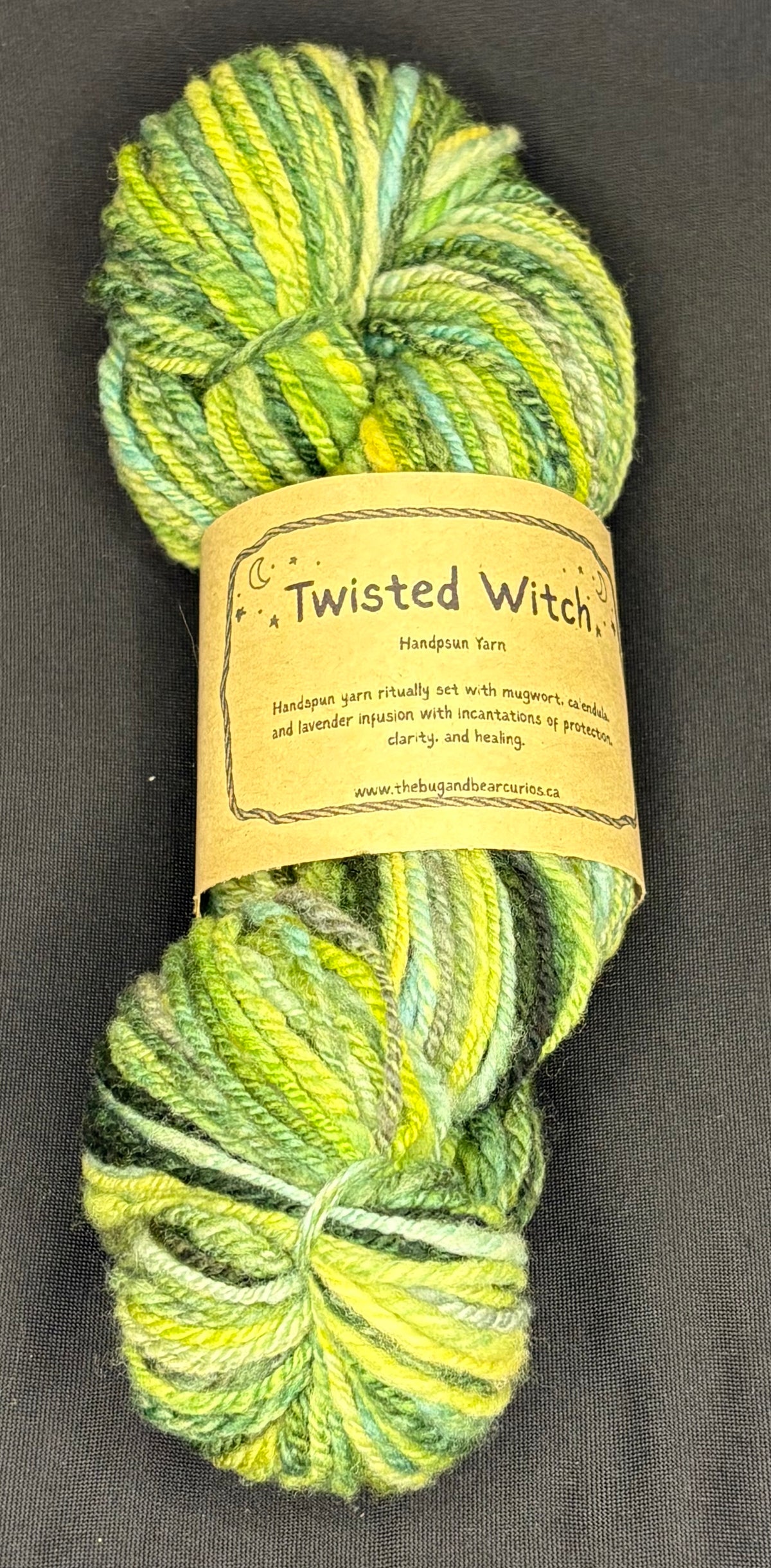 Twisted Witch Handspun Yarn - Forest Streams Wool