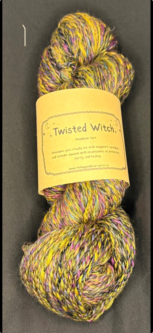 Twisted Witch Handspun Yarn - Darkside Wool
