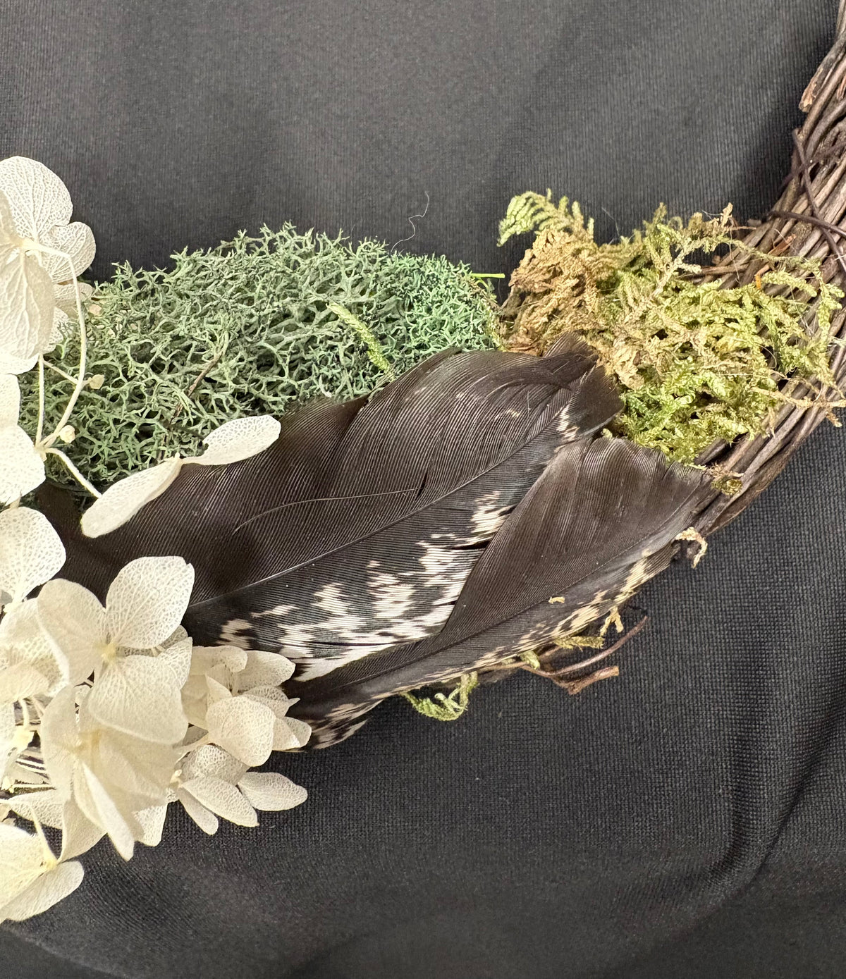Feather and Cone Wreath