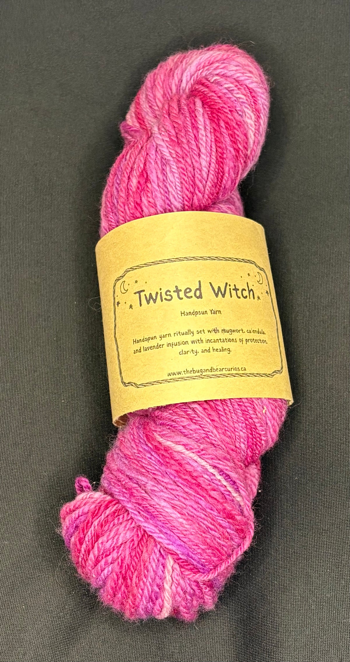Twisted Witch Handspun Yarn - Pinkie Promise Wool