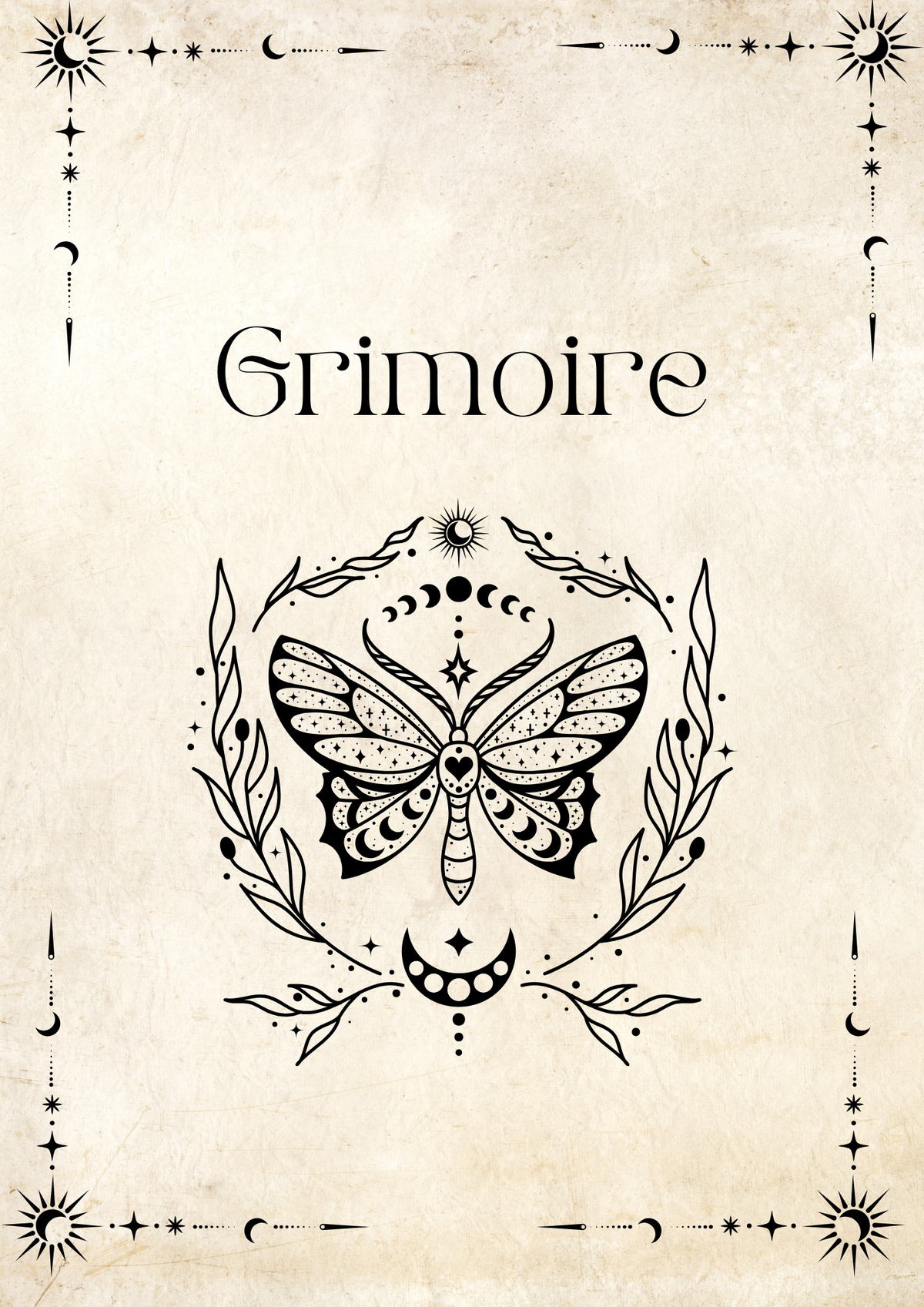 Grimoire & Book of Shadows Printable & Digital Pages