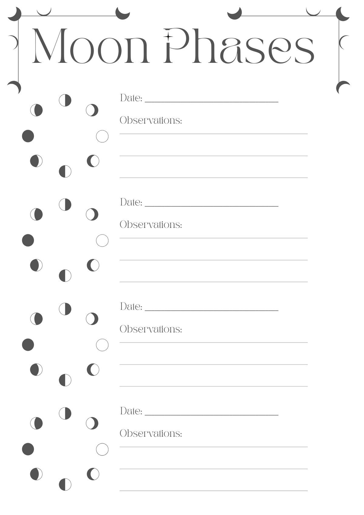 Grimoire & Book of Shadows Printable & Digital Pages