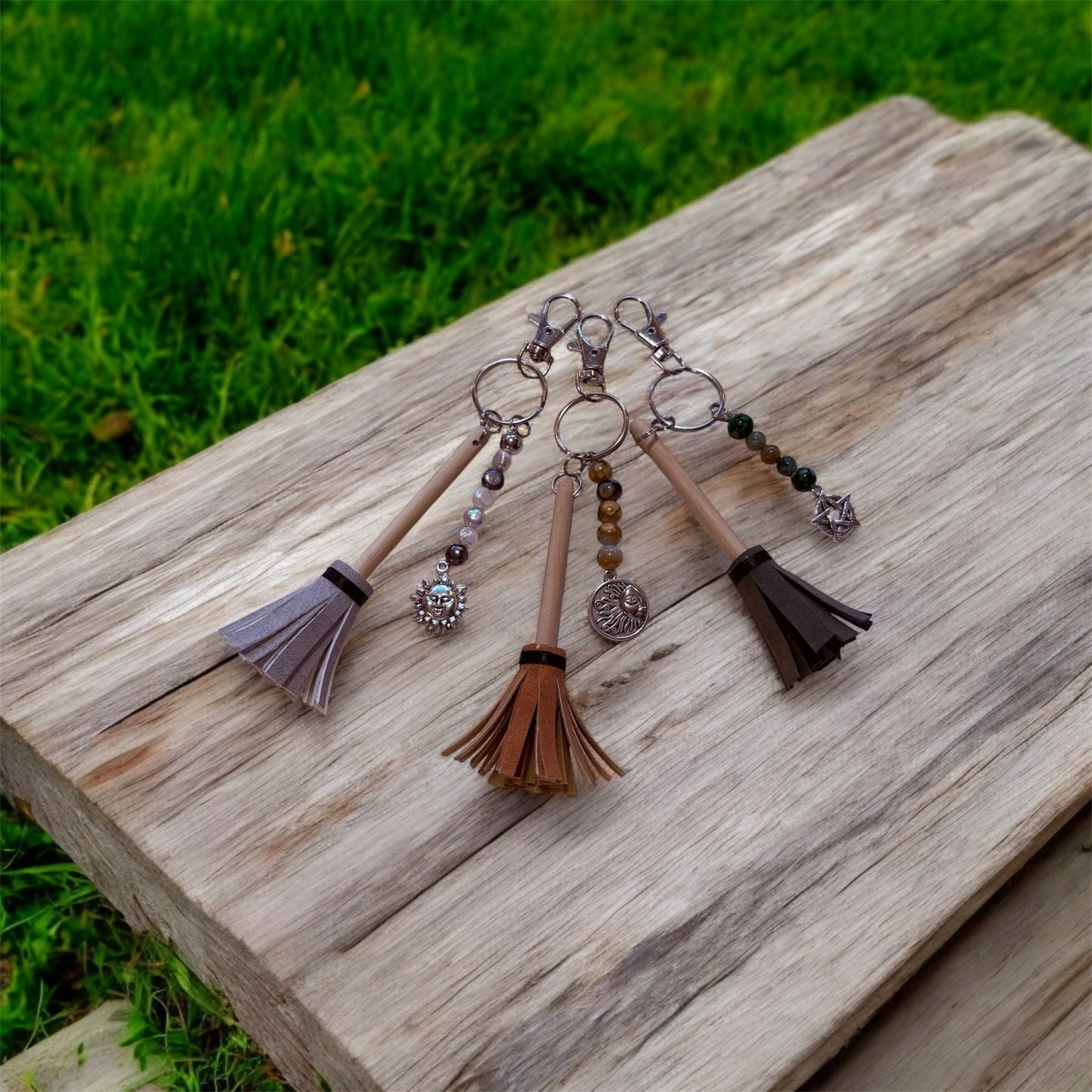 Witch’s Charm Broom Keychain