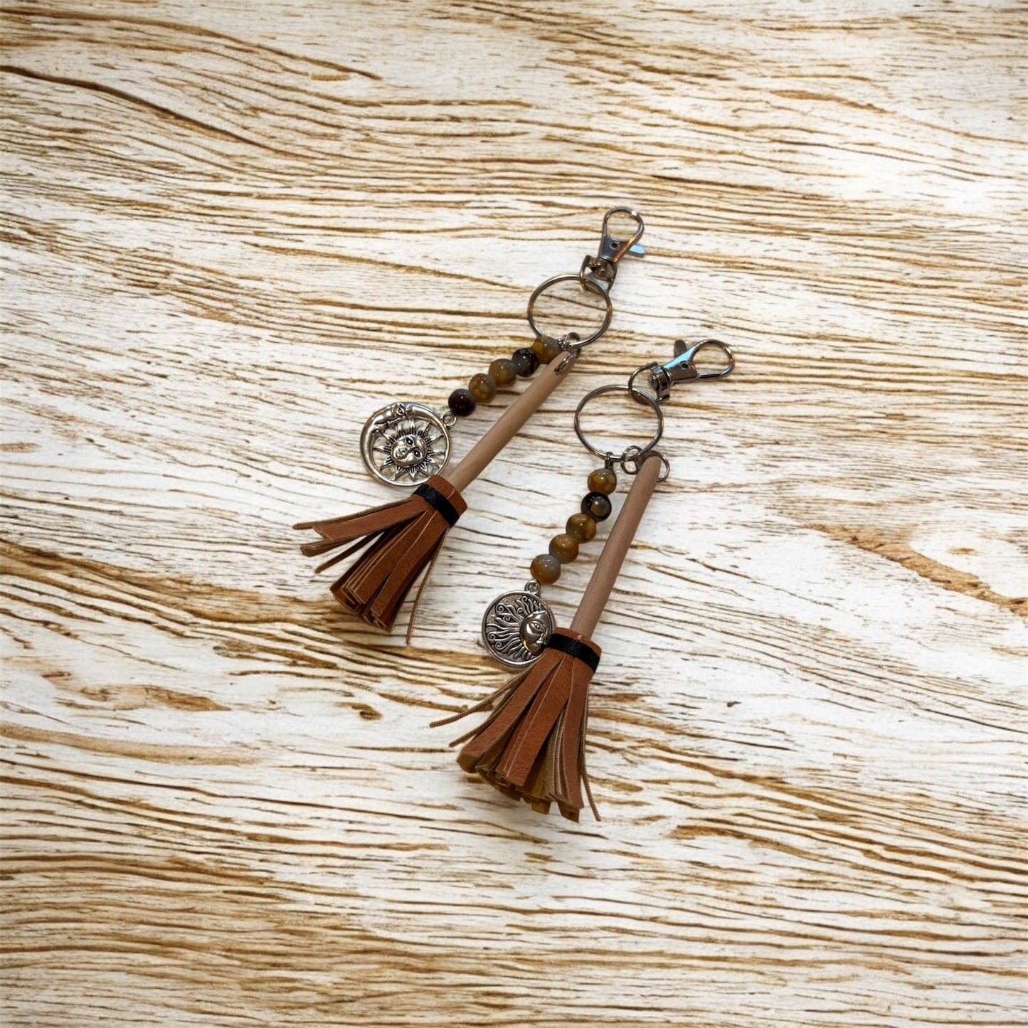 Witch’s Charm Broom Keychain