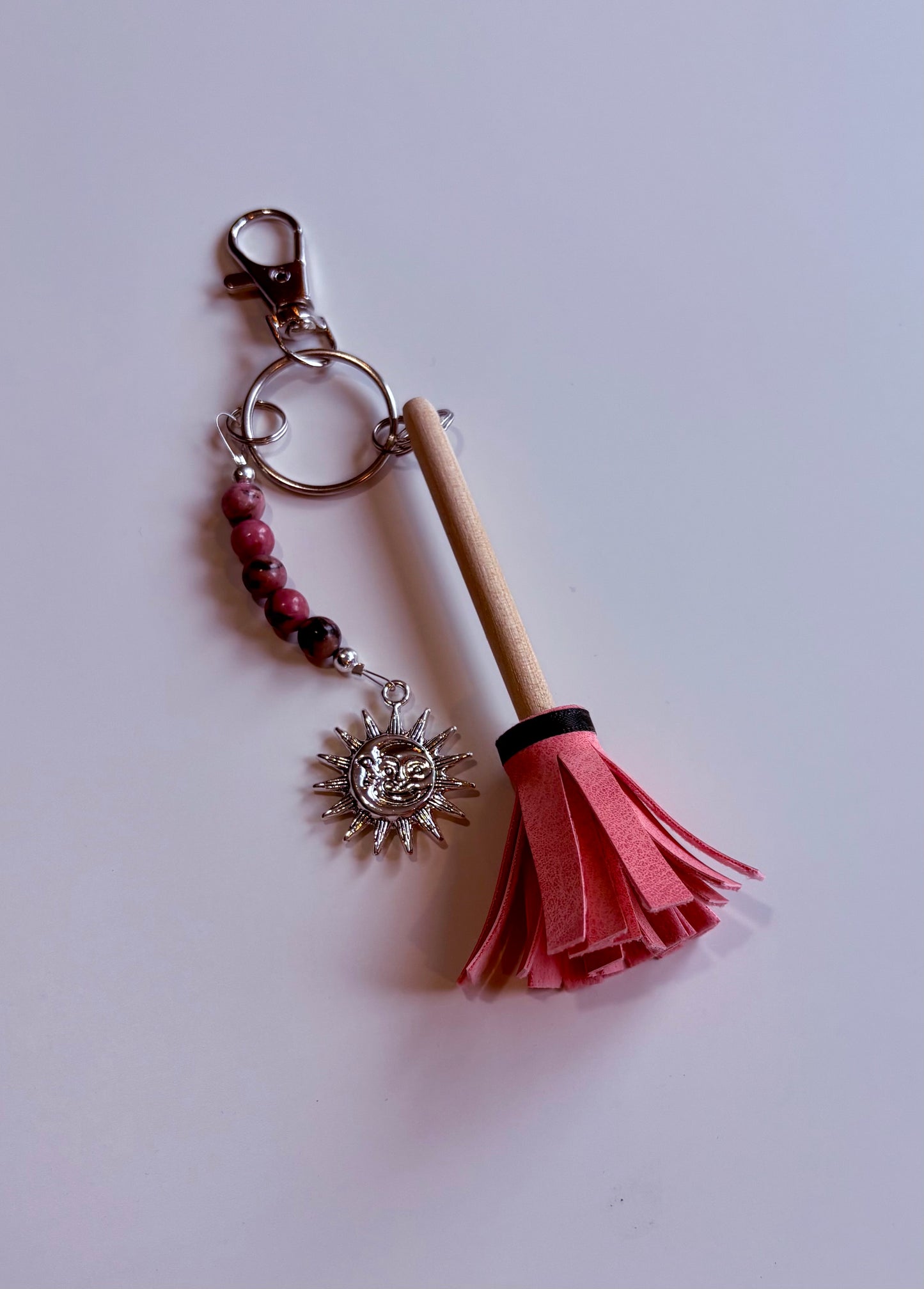 Witch’s Charm Broom Keychain