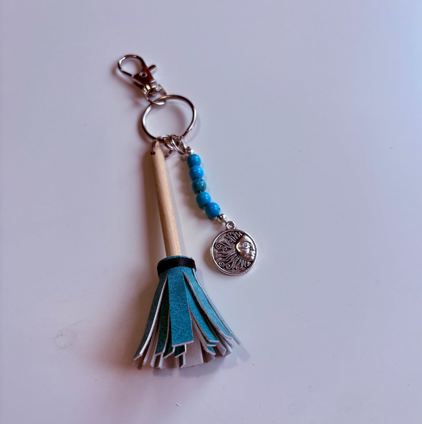 Witch’s Charm Broom Keychain