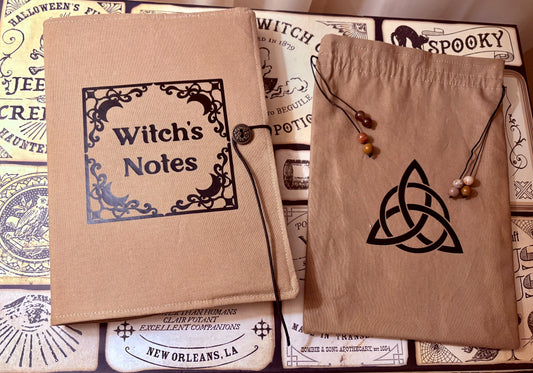 Witch’s Notes and Tarot Pouch Set