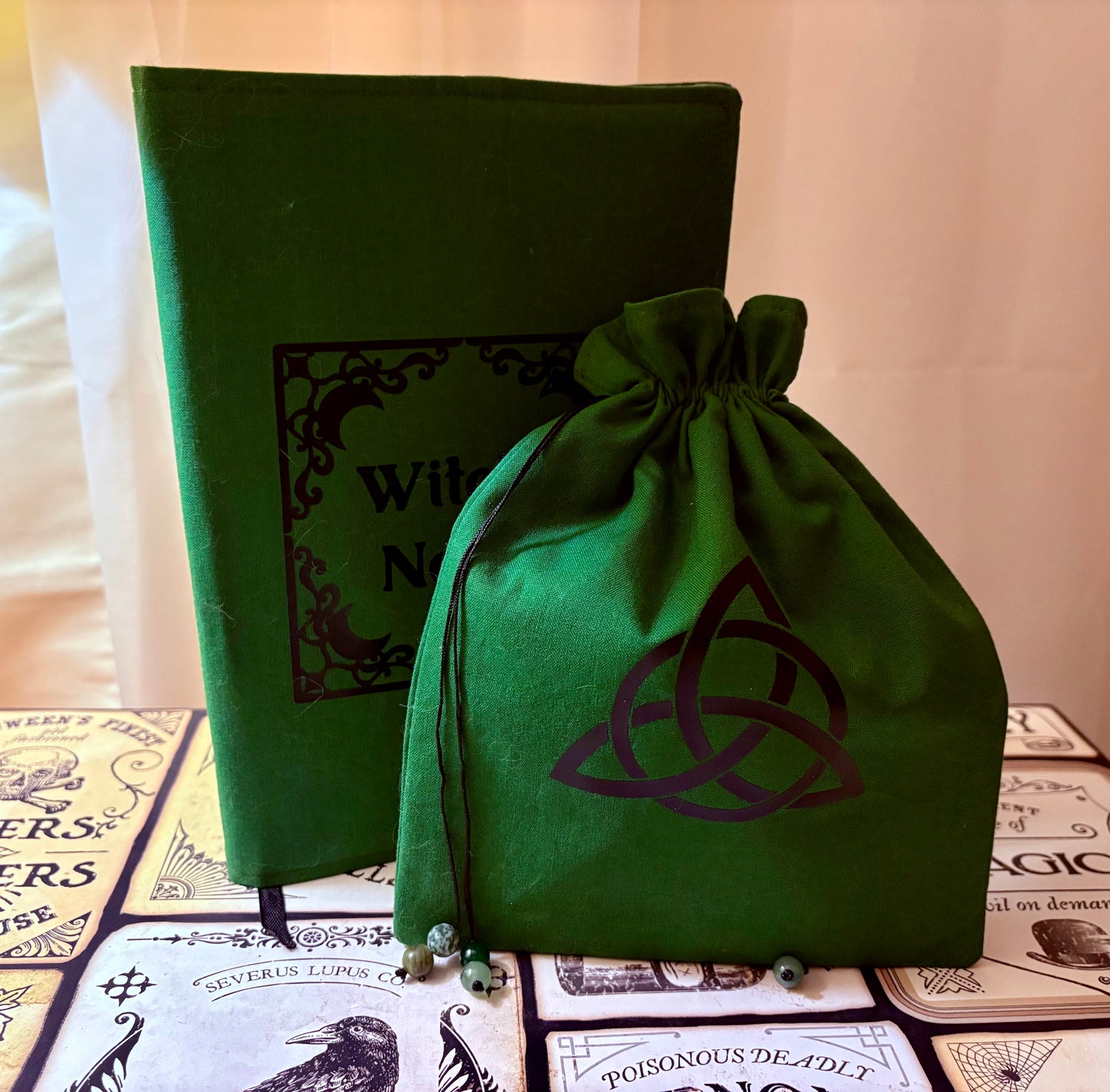 Witch’s Notes and Tarot Pouch Set